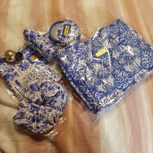 5pcs chinoiserie print bag set by Jim thompson